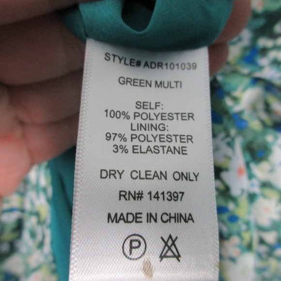 ASTR Sweetheart Puff Sleeve Floral Midi Dress L Green Smocked Cocktail Boho 330 - Picture 5 of 12